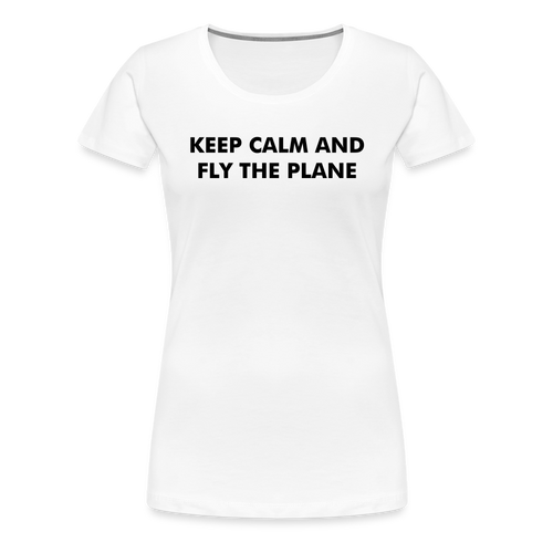 Women’s Keep Calm T-Shirt - white