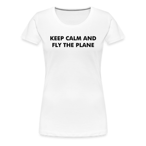 Women’s Keep Calm T-Shirt - white