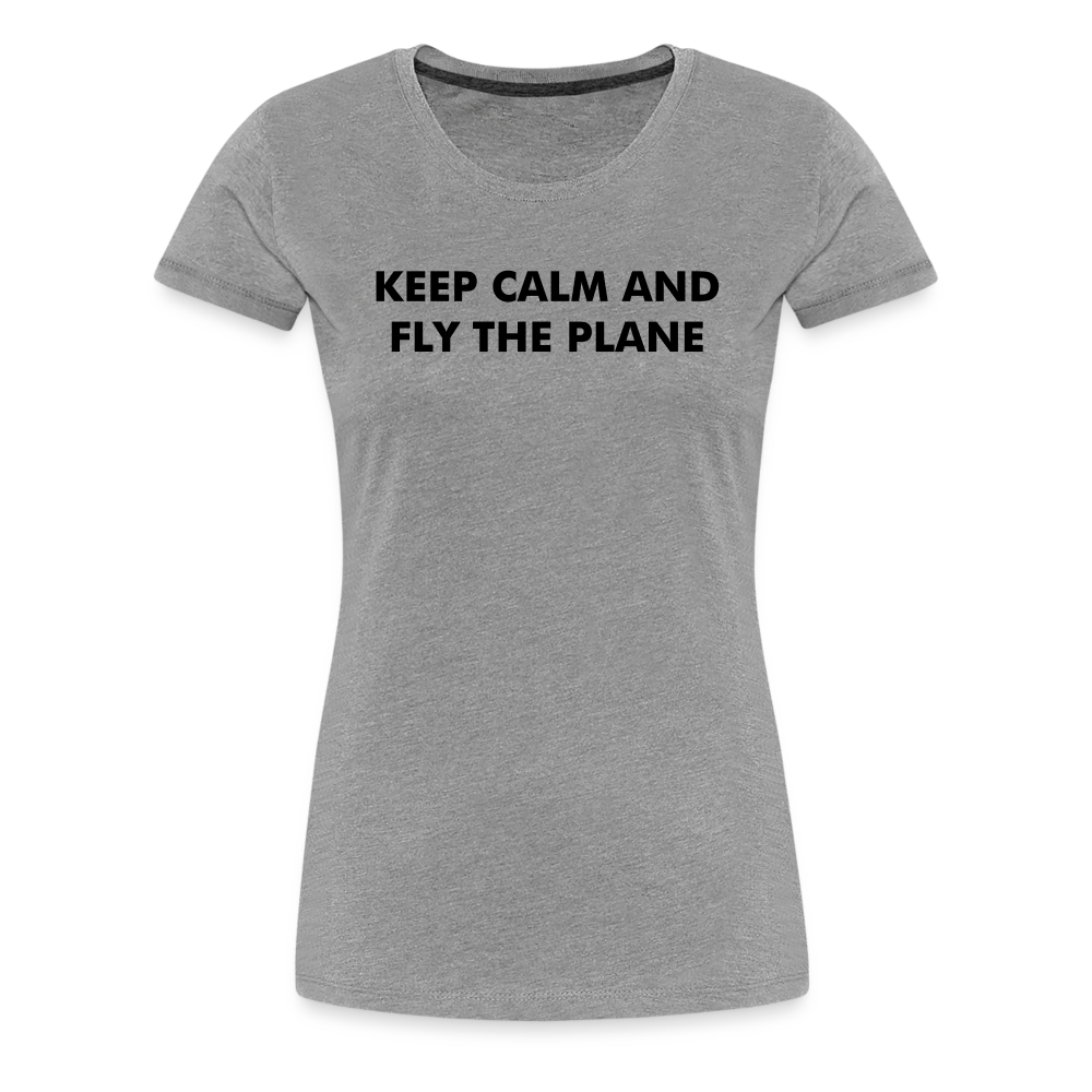 Women’s Keep Calm T-Shirt - heather gray