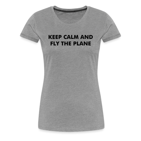 Women’s Keep Calm T-Shirt - heather gray