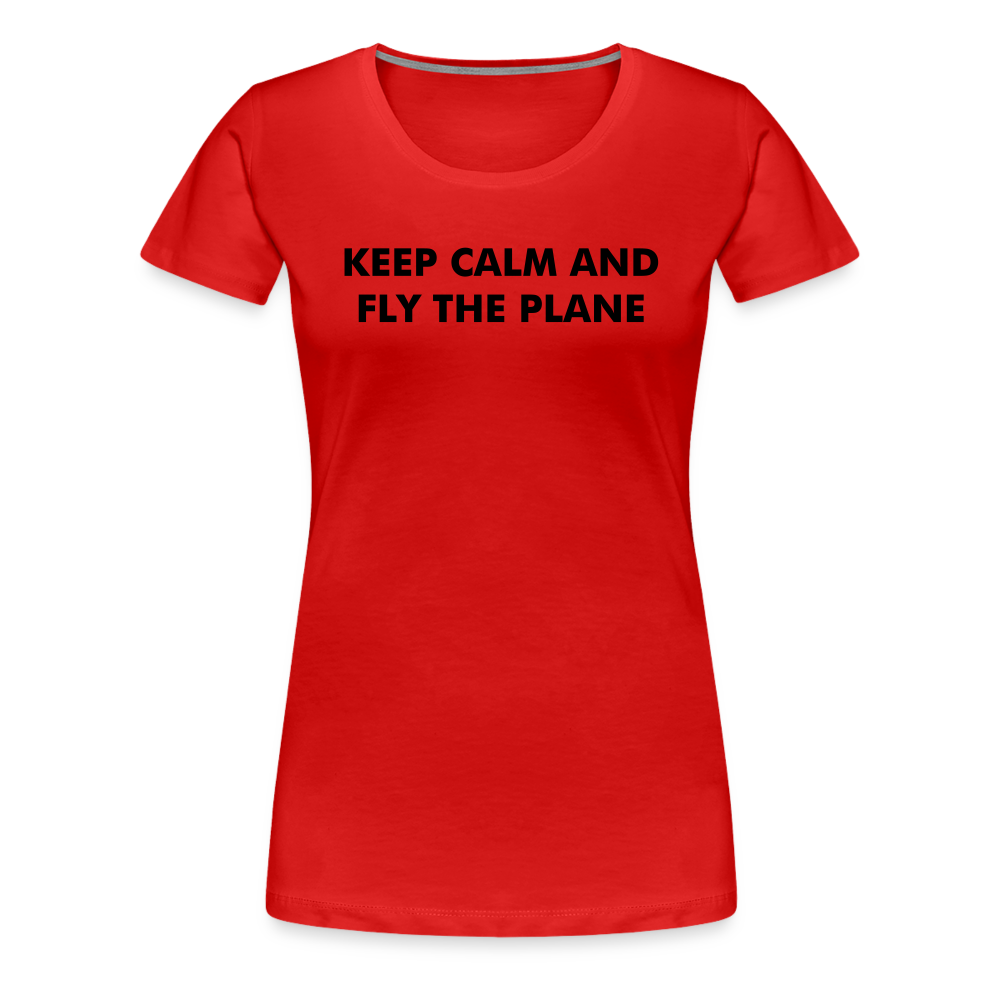 Women’s Keep Calm T-Shirt - red