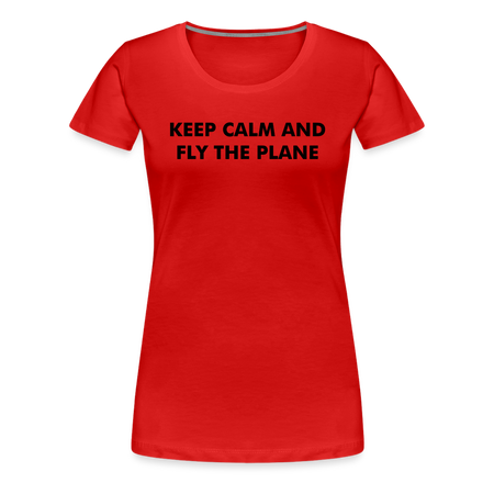 Women’s Keep Calm T-Shirt - red
