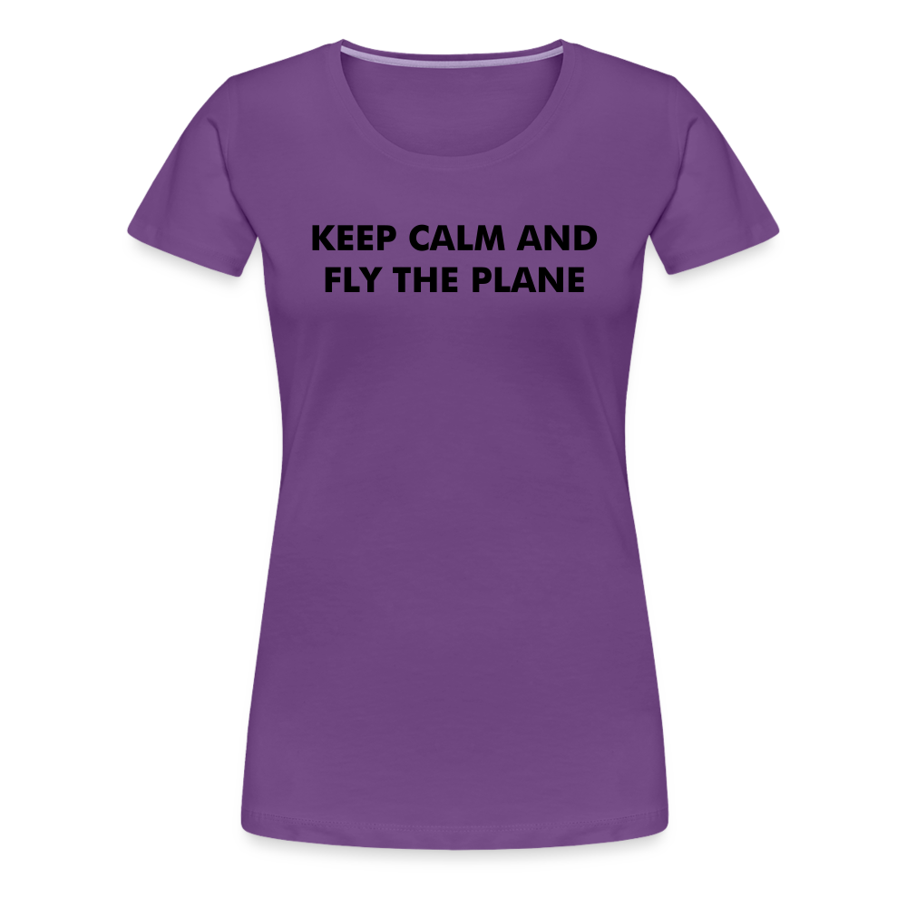 Women’s Keep Calm T-Shirt - purple