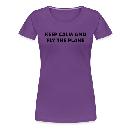 Women’s Keep Calm T-Shirt - purple