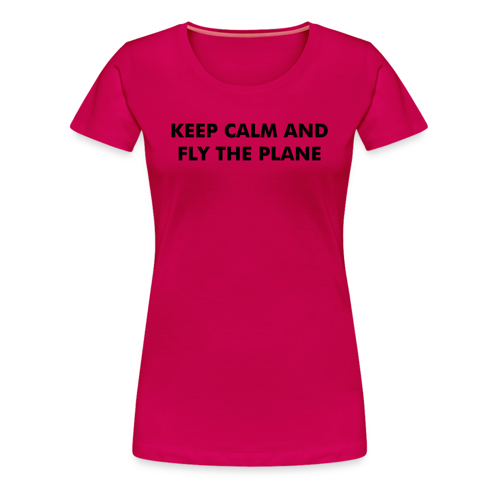 Women’s Keep Calm T-Shirt - dark pink