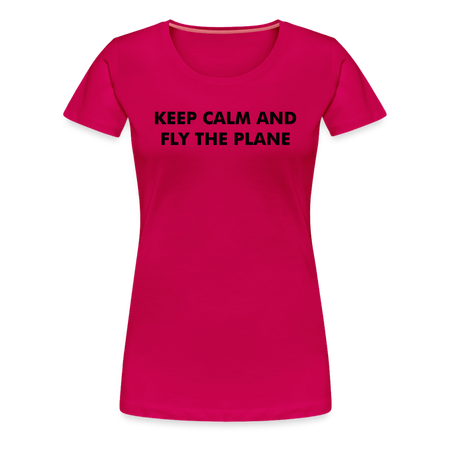 Women’s Keep Calm T-Shirt - dark pink